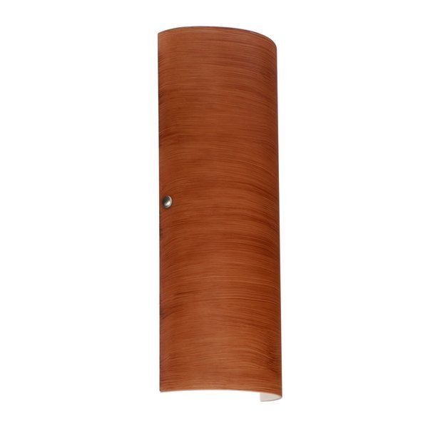 Torre 18 Wall Sconce, Cherry, Satin Nickel Cap Finish, 2x8W LED, Besa Lighting, Mfr#: 8193CH-LED-SN